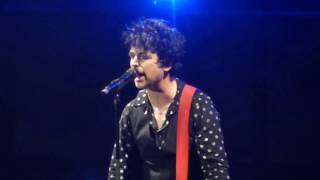 Green Day - Christie Road / Burnout - London O2 Arena - 8th February 2017 chords