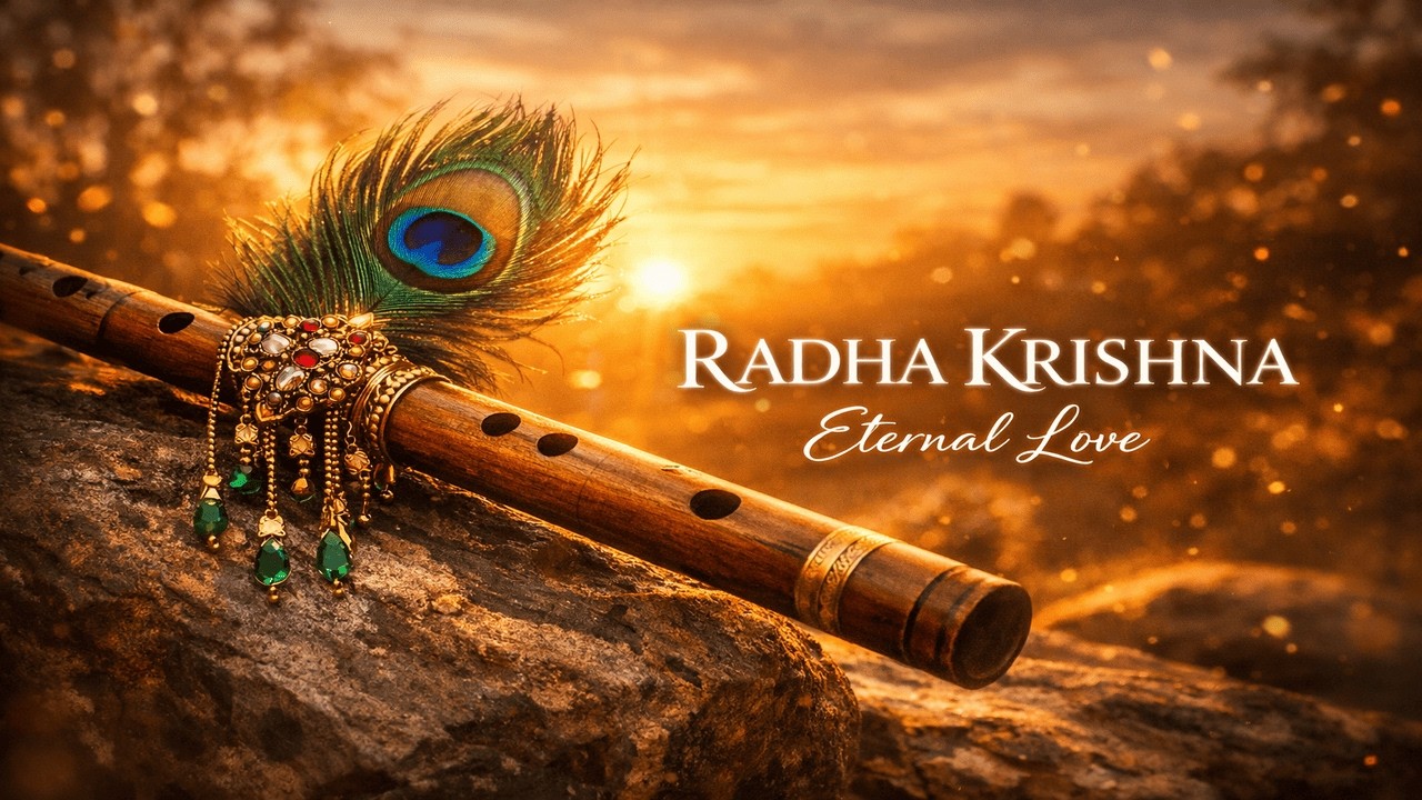 Radha Krishna Eternal Love 🌸 Peaceful Krishna Flute Meditation | 60 Minutes Divine Music