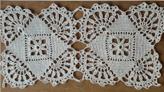 مفرش كروشيه سهل للمبتدئين وخطوة خطوة قمة الجمال الجزء2 Crochet doliy tablecloth