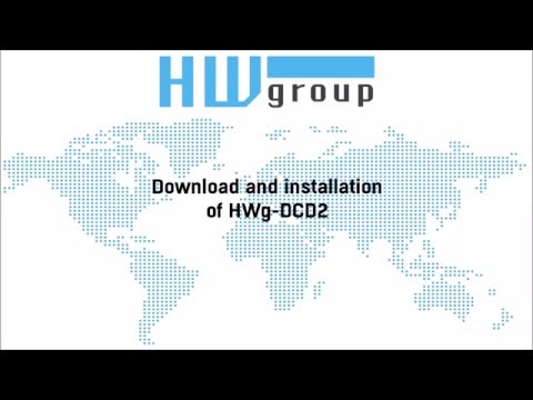 Download and installation of HWg-DCD2 on PC