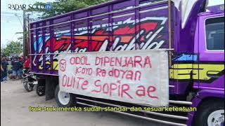 Ringroad Mojosongo Lumpuh! Ratusan Sopir Truk Protes ODOL, Merasa Ditebang Pilih & Dibebani Tilang!