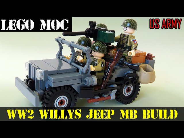 Fancy kjole idiom landdistrikterne MOC ** LEGO WW2 WILLYS JEEP MB ** Military US Army - Building Instructions  - YouTube