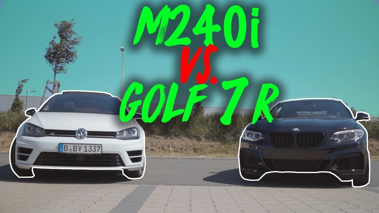 BMW M240i vs VW Golf 7R - Das sind unsere Autos! - YouTube