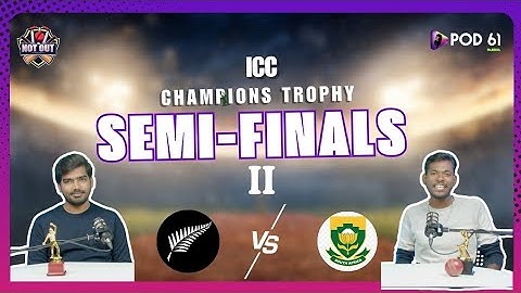 ICC Champions Trophy Semi-Finals Preview NZ vs SA