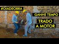 Como funciona o TRADO A GASOLINA ? Como fazer FUNDAÇÃO de um MURO? Como fazer um MURO ? #DIADEOBRA2