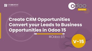 How to Convert Lead to Opportunity in Odoo 15 CRM | Odoo 15 Enterprise Edition | Odoo 15 CRM