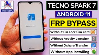Tecno Spark 7 Frp Bypass/Unlock - Android 11 Without PC | Without Pin Lock Sim Card screenshot 5