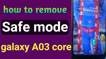 Samsung galaxy a03 core ka safe mode kaise band kre? Remove safe mode 👍