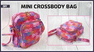 DIY Double zipper crossbody bag / free pattern/ sewing tutorial [Tendersmile Handmade]