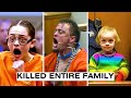 Family killers react to life sentences