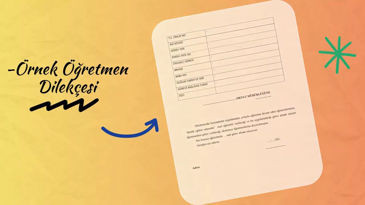 DESTEK EĞİTİM ODASI İÇİN GEREKLİ BELGELER - ERBAA RAM