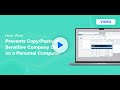 How Venn prevents copy/paste of sensitive company data on a personal computer