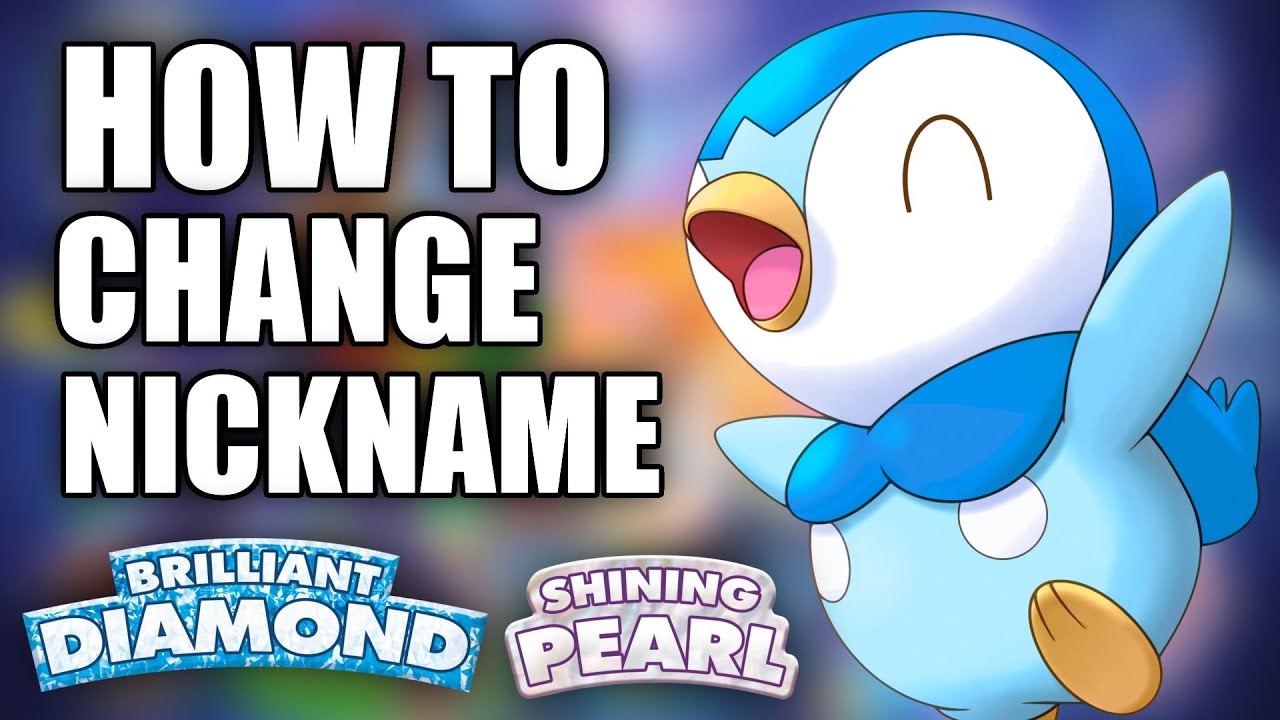 HOW TO CHANGE Pokemon NICKNAMES in Pokemon Brilliant Diamond and Shining Pearl