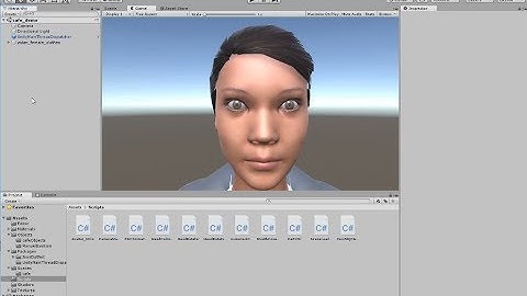 Real time 3D model facial animation using Unity 2018 / FACSvatar and Openface