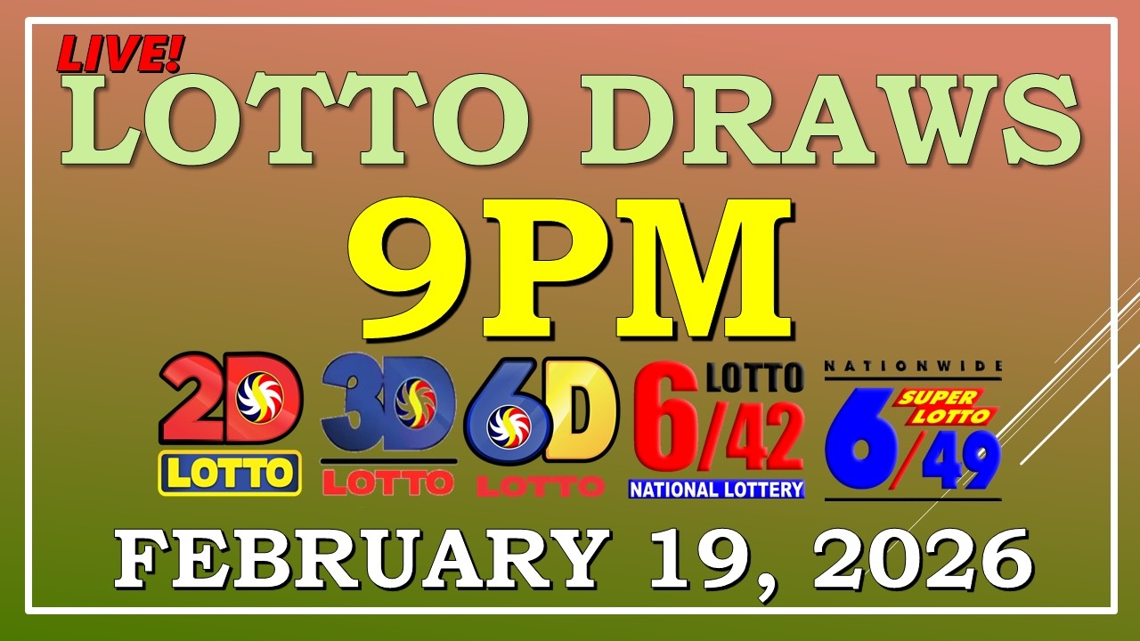 LOTTO RESULT  9PM DRAW , FEBRUARY 19,  2026@LottoResultTV15K