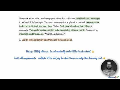 PCDOE-12 Quick, GCP Professional Cloud DevOps Engineer - preemptible, VMs, committed use, MIG