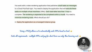 PCDOE-12 Quick, GCP Professional Cloud DevOps Engineer - preemptible, VMs, committed use, MIG