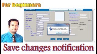 Create save changes notification in access