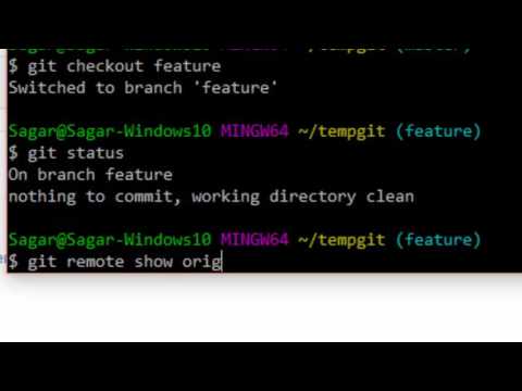 How to tell if a branch is tracking in Git