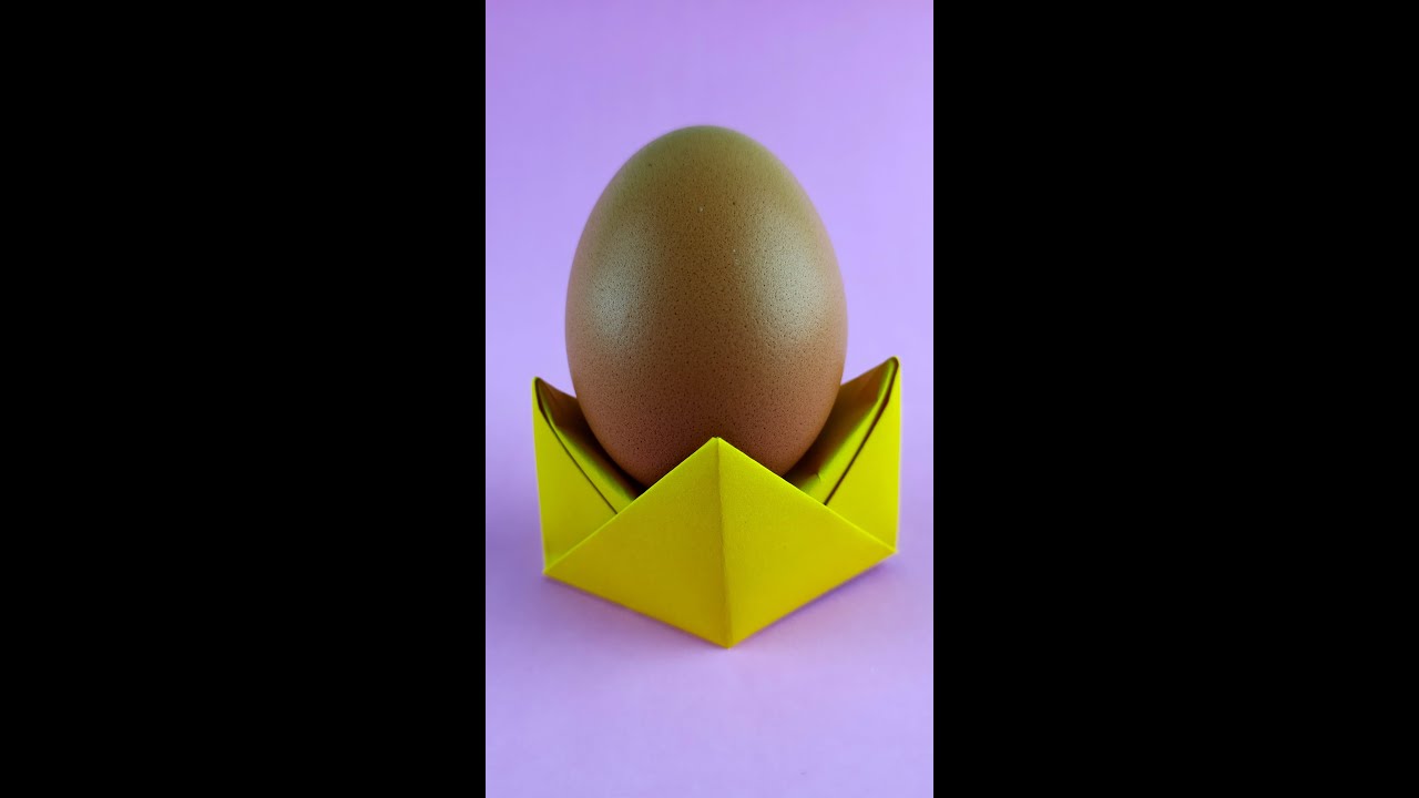 DIY origami egg cup instructions 