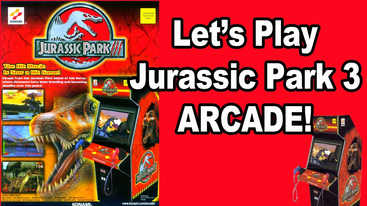 Let's Play Jurassic Park 3 Arcade Game from Konami YouTube