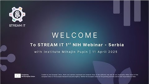 IMP #1 NIH Webinar Series_Serbia "STREAM IT Project and Girls in ICT Day"