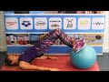 Spokey fitball mod gymnastic ball demonstration with jemma loweswimpath
