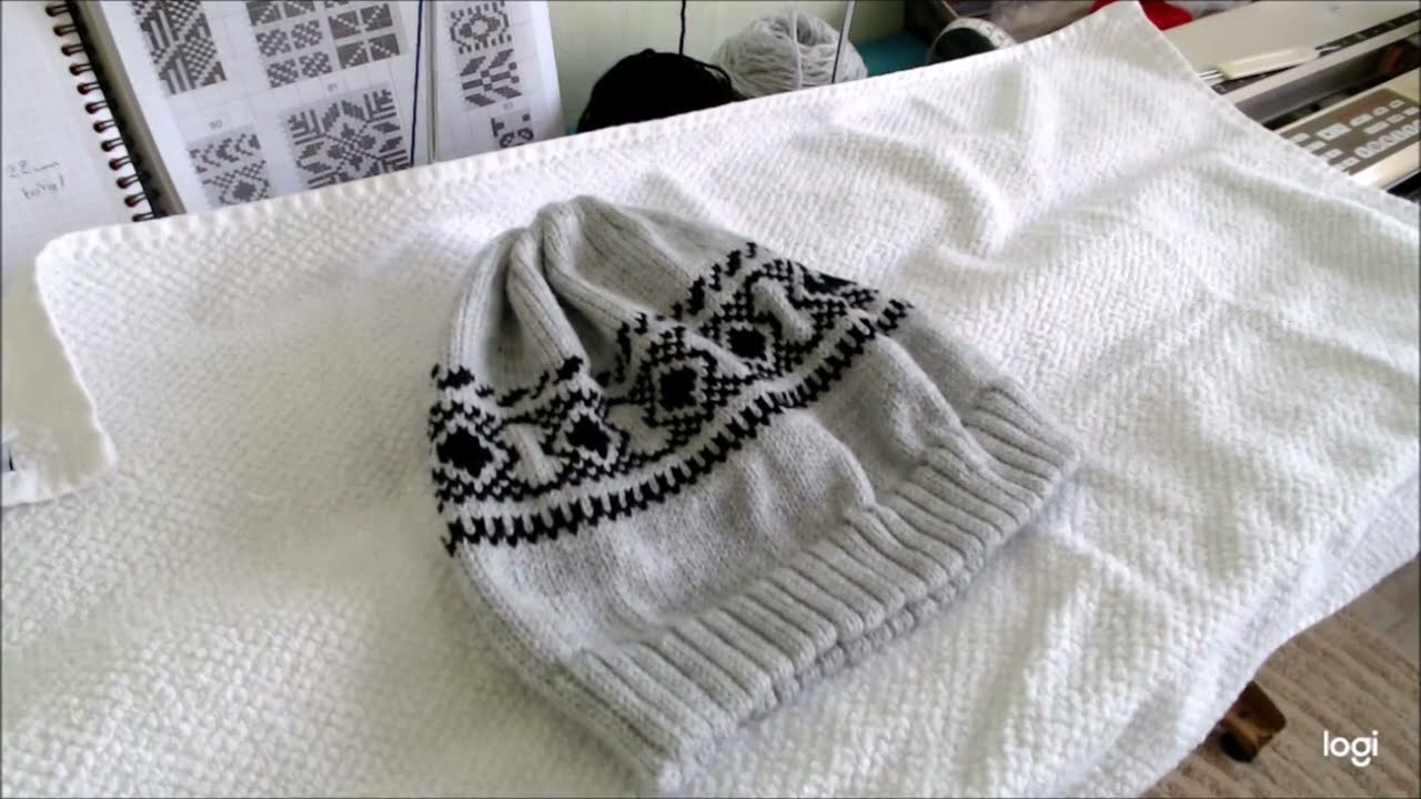 Tuto du 17/10/23 :Bonnet en jacquard taille adulte sur la machine Brother Electronique  KH 940