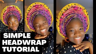 How To Make Quick & Easy Round Ankara Gele   / Tutorial/ Turban / Ankara styles