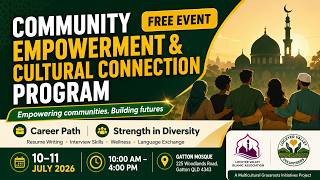 Community Empowerment & Cultural Connection Program 2026 | Gatton Mosque Event Highlights