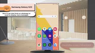 Samsung Galaxy S23 Ultra : How to set chat fonts on WhatsApp to small to display more messages screenshot 3