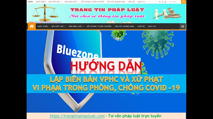 Hướng dẫn ghi biên bản vi phạm chính