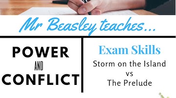 Comparing Storm on the Island and The Prelude