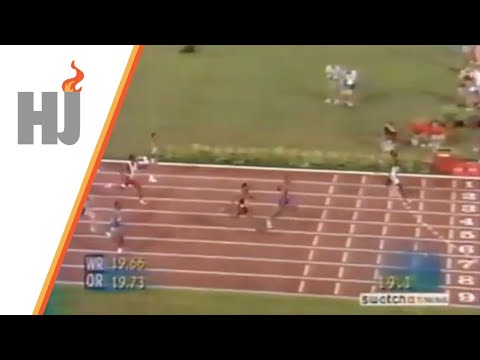 1996 Atlanta - Finale 200m hommes, record du monde de Michael JOHNSON !