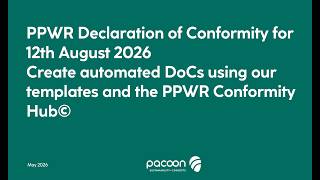 PPWR Webinar - Automated Creation of Declaration of Conformity with our Templates and Conformity Hub