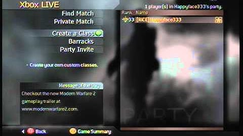 Call of Duty 4 Custom Class Glitch