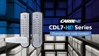 Carbine CDL7-HD Series Digital Mechanical Lock - Changing the Code Number