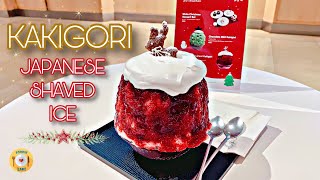 Japan Fun Dessert Kakigori かき氷 Shaved Ice Making for Christmas / Dessert Cafe Vlog