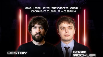 DESTINY & ADAM MOCKLER DEBATE MAGA LIVE OUTSIDE TPUSA EVENT