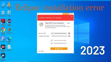 Fix: Eclipse Installation Failed with an error | Eclipse 2022 IDE error during Installation.