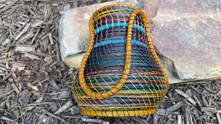 Add a footer to a pine needle basket