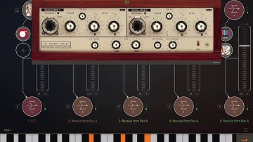 Poly play of vco to 4 instances of spectrum granular
