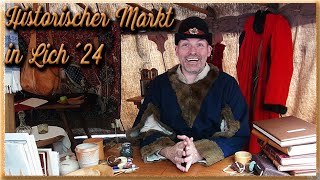 Historischer Markt Lich ´24   spätmittelalterliche Geschichtsvermittlung u.a. mit Geschichtsfenster