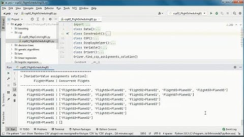 Flight Scheduling: Constraint Satisfaction Problem + Python (public version)