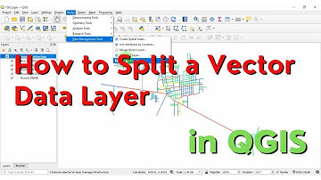 Separate or Split Vector data layers in QGIS