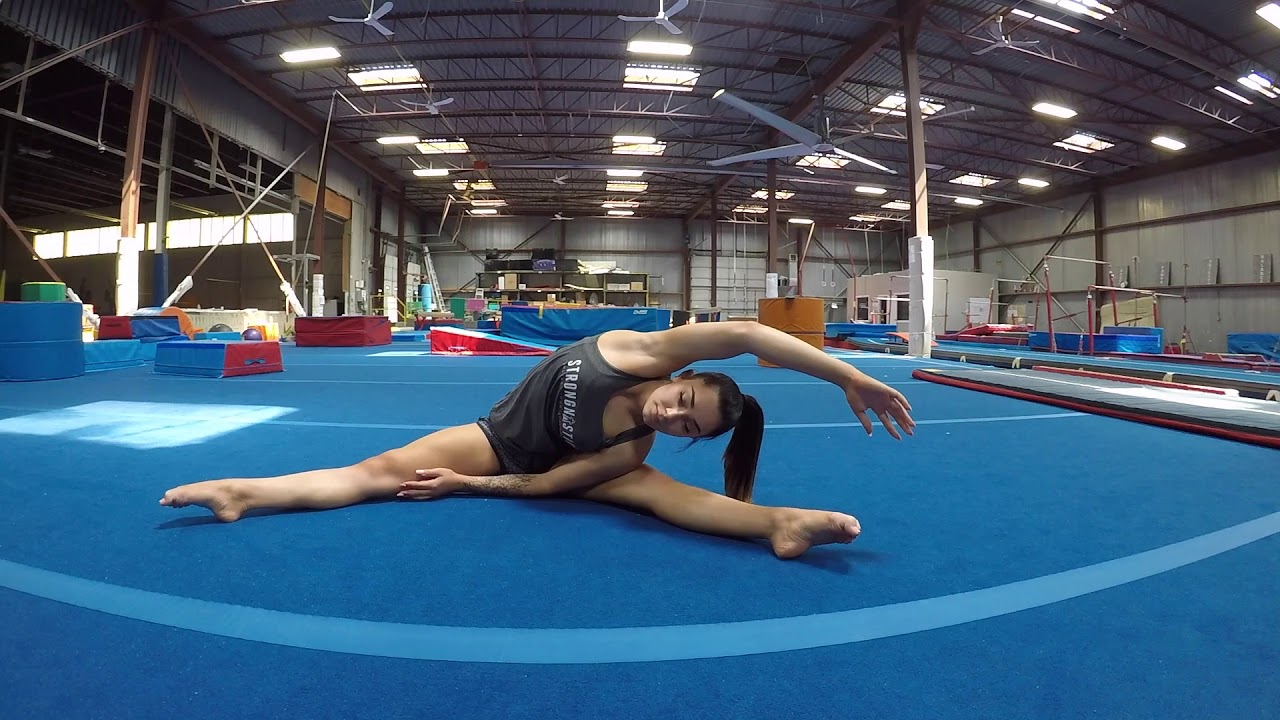 Seated Straddle Stretch with Side Reach YouTube