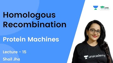 Homologous Recombination | Protein Machines || CSIR NET 2021 | By Shail Jha