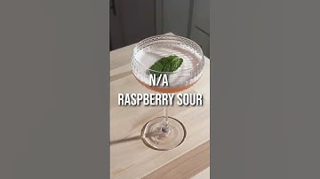 Deliciously Simple Raspberry Mint Sour Mocktail|Non alcoholic cocktail #mocktail #nonalcoholic