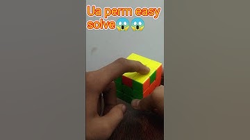 ||Ua perm easy solve||so easy tutorial without any algorithm||#trending #cube #shorts
