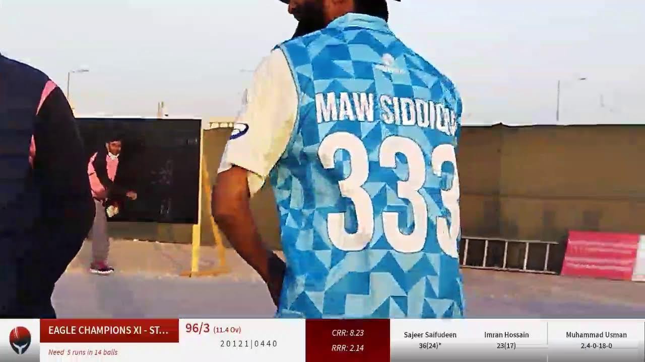 Live Cricket Match | EUROPEAN TIGERS XI- Umm Salal vs EAGLE CHAMPIONS XI - STAFF | 02-Feb-22 